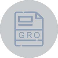 GRO Creative Icon Design vector