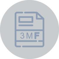 3MF Creative Icon Design vector