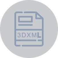 3DXML Creative Icon Design vector