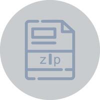 zip Creative Icon Design vector