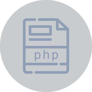 php Creative Icon Design vector