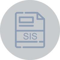 SIS Creative Icon Design vector