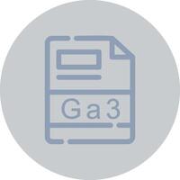 GA3 Creative Icon Design vector