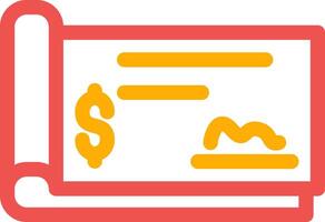 Cheque Creative Icon Design vector