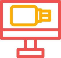 USB Drive Creative Icon Design vector