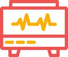 EKG Monitor Creative Icon Design vector