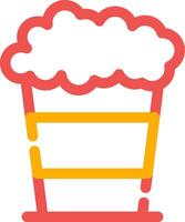 Popcorn Creative Icon Design vector