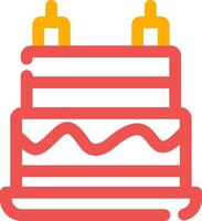 diseño de icono creativo de pastel de cumpleaños vector