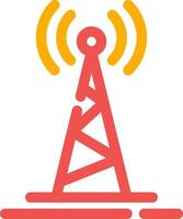 Radio Tower Creative Icon Design vector