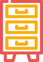 Filing Cabinet Creative Icon Design vector