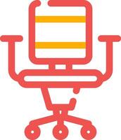 Office Chair Creative Icon Design vector