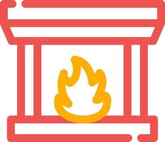 Fireplace Creative Icon Design vector