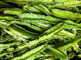 Group of Winged bean background in market photo