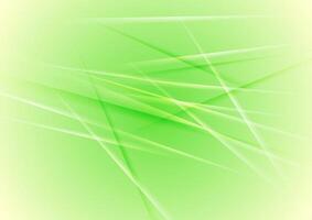 Vibrant green glossy stripes abstract tech background vector