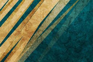 Blue and brown diagonal stripes abstract grunge background vector