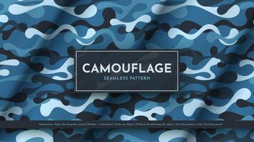 Set 5 Seamless Camouflage Patterns. War Illustration. Traditional Military Texture. Army Background. vector