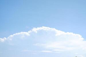 blue sky with cloud. natural background with copy space. photo