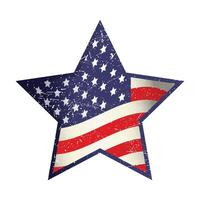 Estados Unidos estrella bandera vector ilustración. eps 10 vector