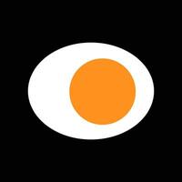 cut egg graphic vector icon