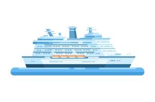 Cruise Ship Tourism Transportation Illustration Vector