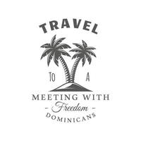 Travel label isolated on white background vector