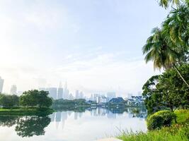 As a central hub for outdoor recreation, Taman Tasik Titiwangsa attracts visitors from all walks of life, offering a diverse range of activities in a serene environment. photo