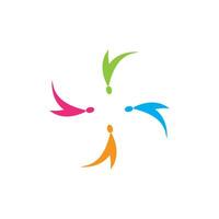 Community, network and social icon design template vector