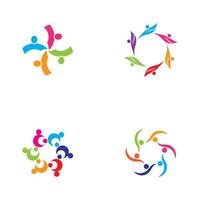 Community, network and social icon design template vector