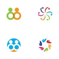 Community, network and social icon design template vector