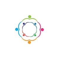 Community, network and social icon design template vector