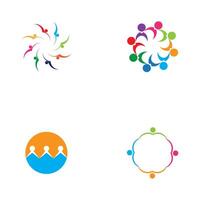 Community, network and social icon design template vector