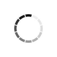 loading time icon in black vector