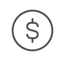 Currency related icon outline and linear vector. vector