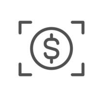 Currency related icon outline and linear vector. vector