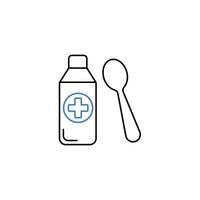 syrup concept line icon. Simple element illustration. syrup concept outline symbol design. vector