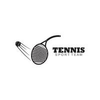 tenis logo modelo vector diseño