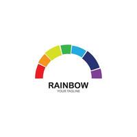 arco iris icono logo vector modelo