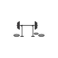 Barbell, Dumbbell Gym Icon Logo Template gym Badge vector