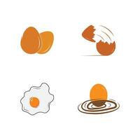 Egg illustration . vector flat design template