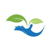 Leaf Care logo design vector. vector