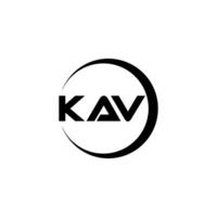 KAV Letter Logo Design, Inspiration for a Unique Identity. Modern Elegance and Creative Design. Watermark Your Success with the Striking this Logo. vector