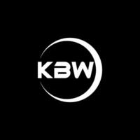 KBW Letter Logo Design, Inspiration for a Unique Identity. Modern Elegance and Creative Design. Watermark Your Success with the Striking this Logo. vector