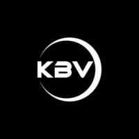 kbv letra logo diseño, inspiración para un único identidad. moderno elegancia y creativo diseño. filigrana tu éxito con el sorprendentes esta logo. vector