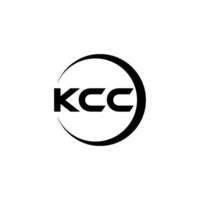 kcc letra logo diseño, inspiración para un único identidad. moderno elegancia y creativo diseño. filigrana tu éxito con el sorprendentes esta logo. vector