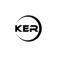 KER Letter Logo Design, Inspiration for a Unique Identity. Modern Elegance and Creative Design. Watermark Your Success with the Striking this Logo. vector