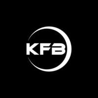 KFB Letter Logo Design, Inspiration for a Unique Identity. Modern Elegance and Creative Design. Watermark Your Success with the Striking this Logo. vector