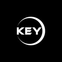 KEY Letter Logo Design, Inspiration for a Unique Identity. Modern Elegance and Creative Design. Watermark Your Success with the Striking this Logo. vector