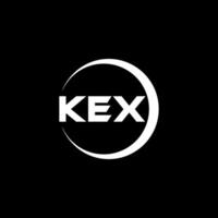 kex letra logo diseño, inspiración para un único identidad. moderno elegancia y creativo diseño. filigrana tu éxito con el sorprendentes esta logo. vector