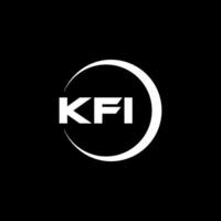 KFI Letter Logo Design, Inspiration for a Unique Identity. Modern Elegance and Creative Design. Watermark Your Success with the Striking this Logo. vector