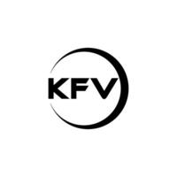 kfv letra logo diseño, inspiración para un único identidad. moderno elegancia y creativo diseño. filigrana tu éxito con el sorprendentes esta logo. vector